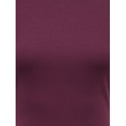 ONLY Val contrast T-shirt - Fig
