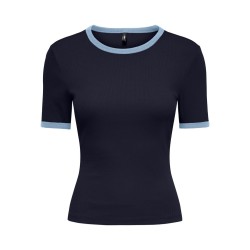 ONLY Val contrast T-shirt - Night Sky