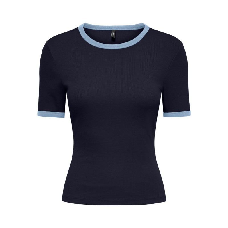 ONLY Val contrast T-shirt - Night Sky