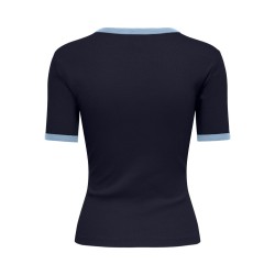 ONLY Val contrast T-shirt - Night Sky