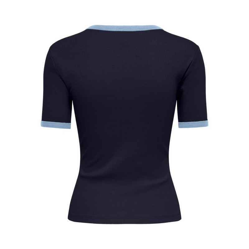 ONLY Val contrast T-shirt - Night Sky
