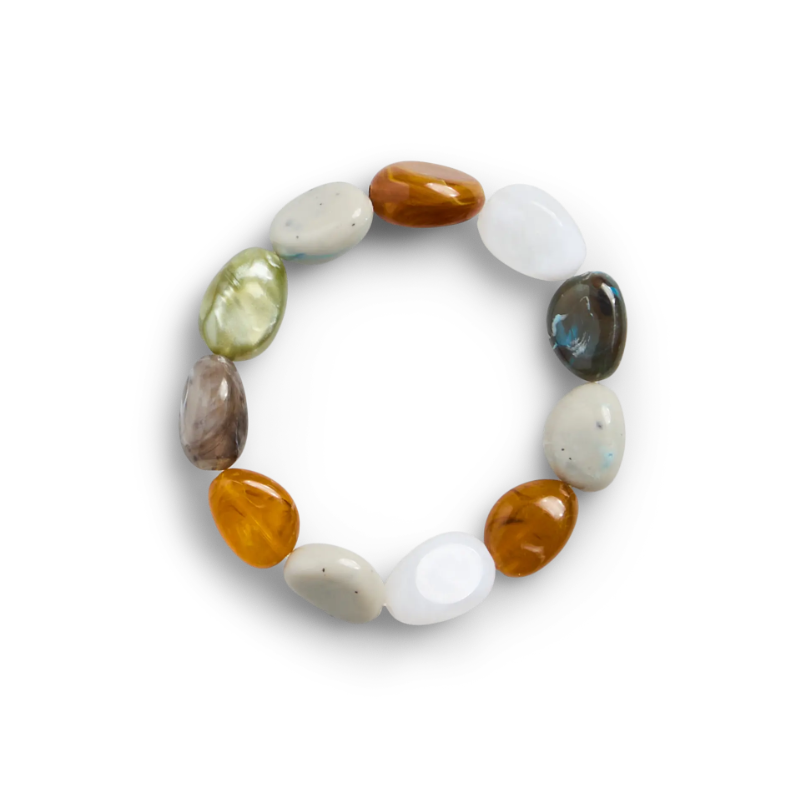 PIECES Alma armbånd - Gold Colour / Multi