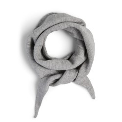 PIECES Komma trekantet tørklæde - Medium Grey Melange