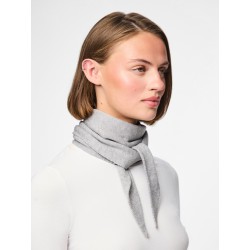 PIECES Komma trekantet tørklæde - Medium Grey Melange