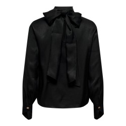 JDY Fia langærmet bluse - Black