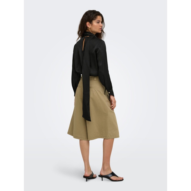 JDY Fia langærmet bluse - Black