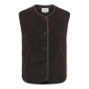 JDY Simma teddy vest - Chocolate Torte