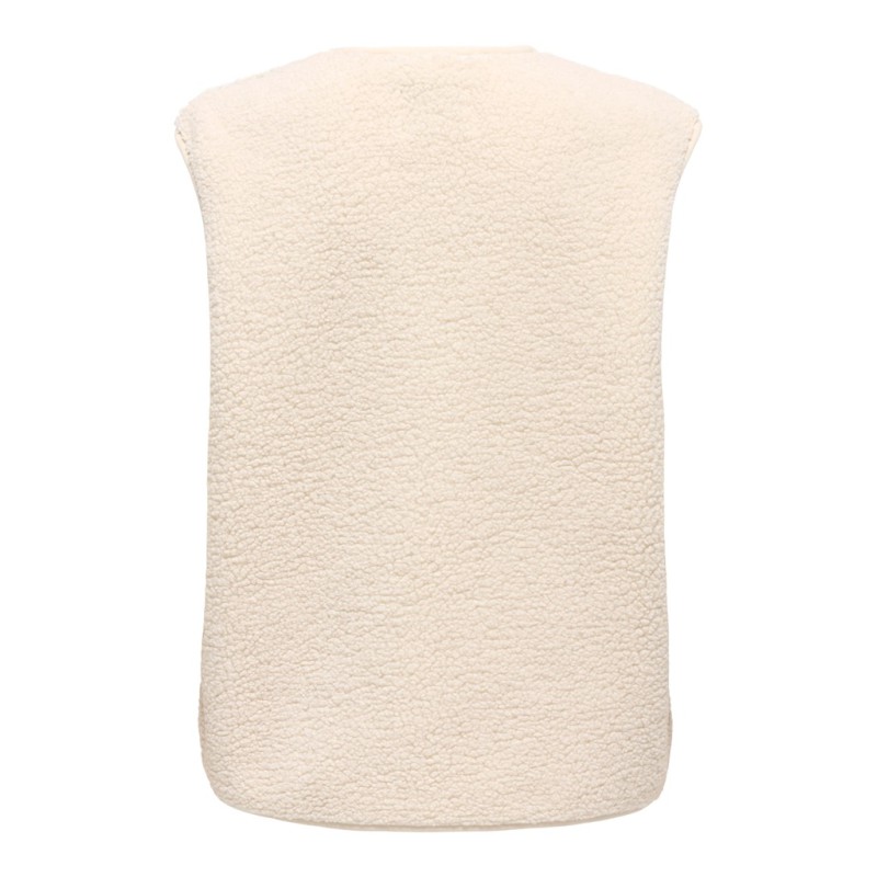 JDY Simma teddy vest - Pumice Stone