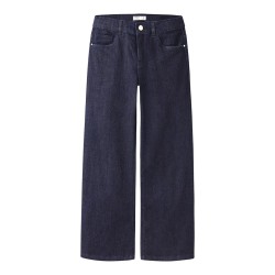 NAME IT KIDS Rose wide glitter jeans - Dark Blue Denim