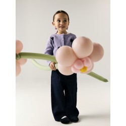 NAME IT MINI Rose wide glitter jeans - Dark Blue Denim