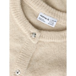 NAME IT KIDS Nellie langærmet strikcardigan - Peyote