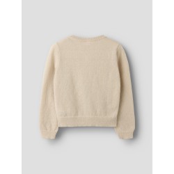 NAME IT KIDS Nellie langærmet strikcardigan - Peyote