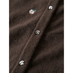 NAME IT KIDS Nellie langærmet strikcardigan - Chocolate Brown