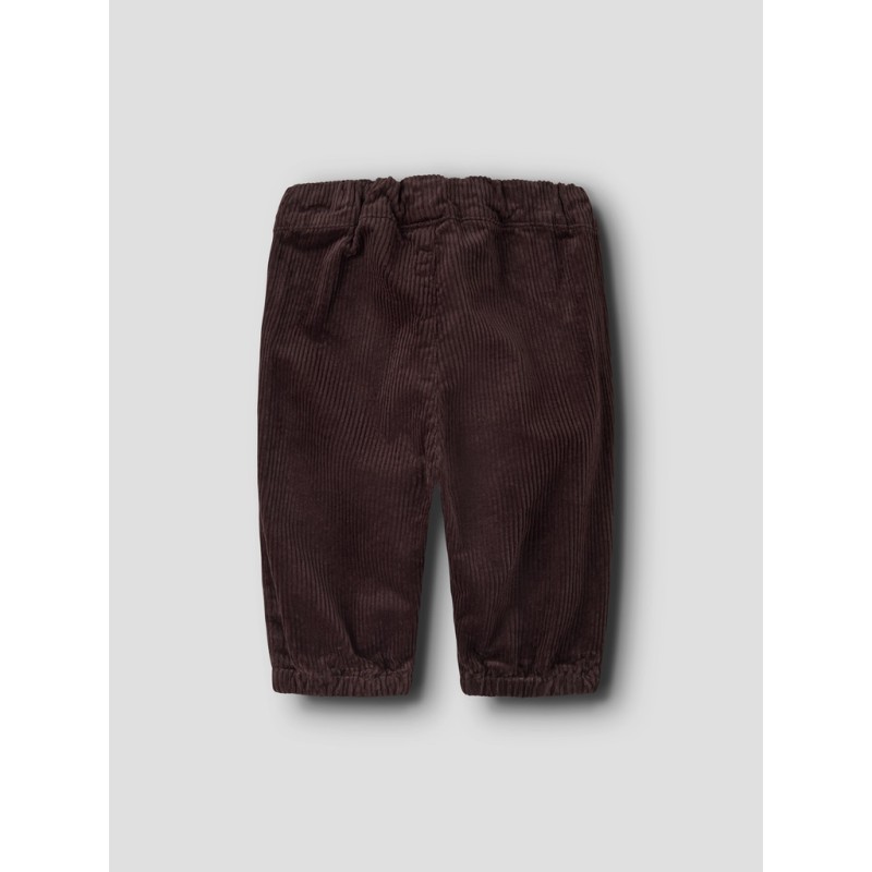 NAME IT BABY Omega fløjlsbukser - Chocolate Plum