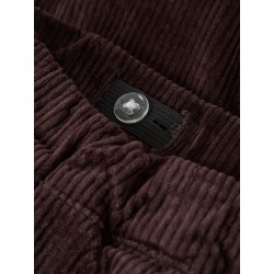 NAME IT BABY Omega fløjlsbukser - Chocolate Plum