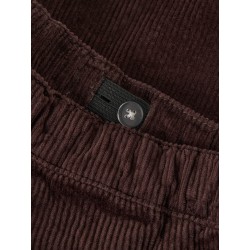 NAME IT MINI Omega fløjlsbukser - Chocolate Plum