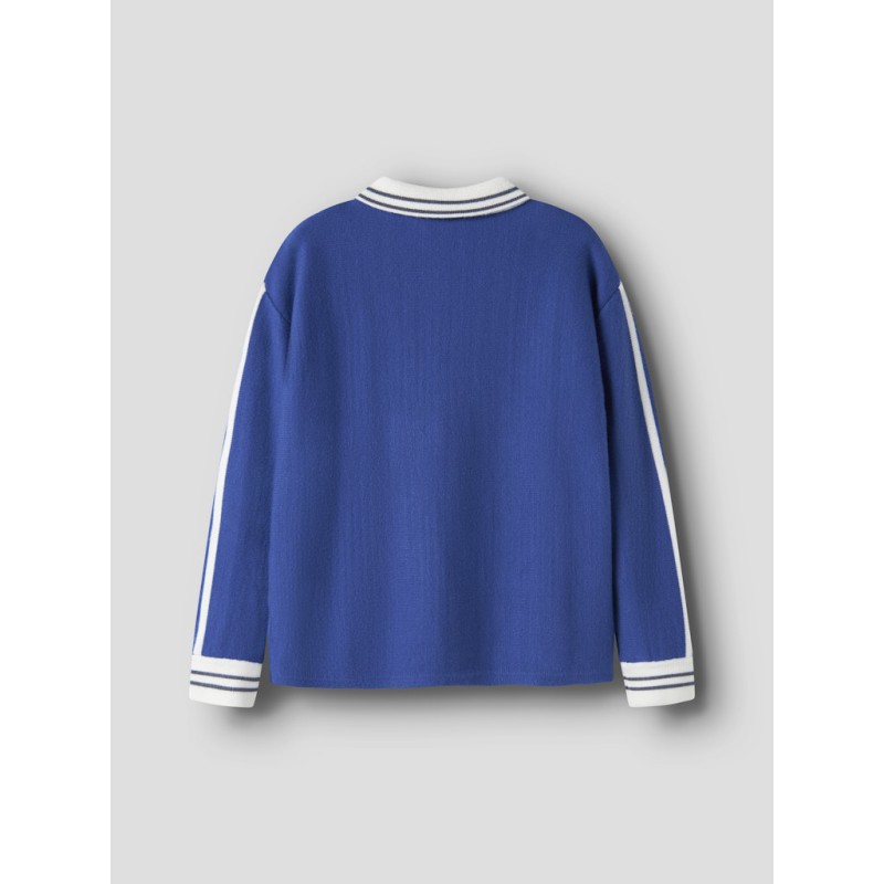 NAME IT KIDS Nima langærmet loose strikpolo - Surf the Web