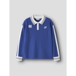 NAME IT KIDS Nima langærmet loose strikpolo - Surf the Web