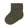 NAME IT BABY Ollo terry fluffy strømper - Olive Night