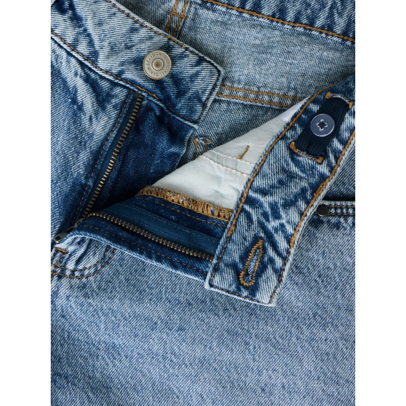 LMTD Birm low waist straight denim jeans - Light Blue Denim