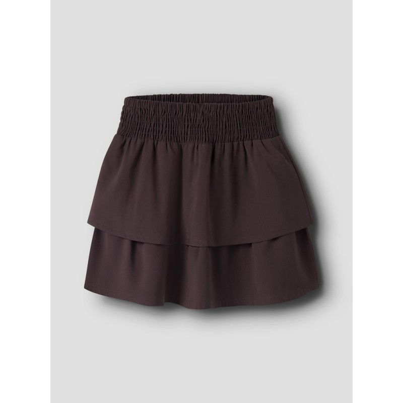 NAME IT KIDS Ninla nederdel - Chocolate Plum / SOLID