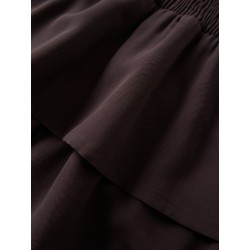 NAME IT KIDS Ninla nederdel - Chocolate Plum / SOLID