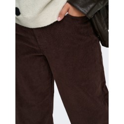 ONLY CARMAKOMA Hope global high waist brede bukser - Black Coffee