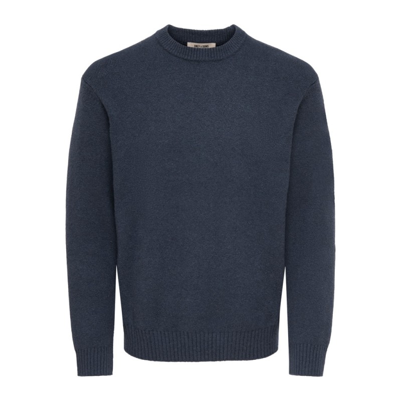 ONLY & SONS James relaxed striktrøje - Turbulence