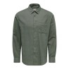 ONLY & SONS Mars regular fit langærmet skjorte - Castor Gray