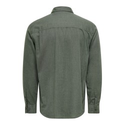 ONLY & SONS Mars regular fit langærmet skjorte - Castor Gray