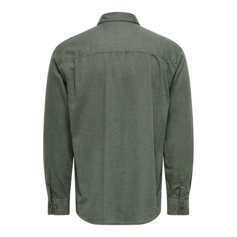 ONLY & SONS Mars regular fit langærmet skjorte - Castor Gray