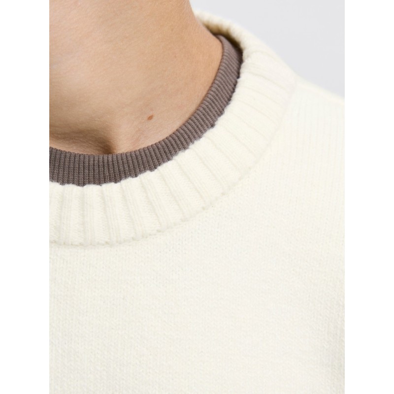 JACK & JONES JUNIOR Norrebro strik sweater - Sea Salt