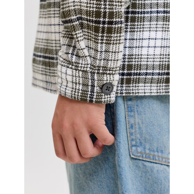 JACK & JONES JUNIOR Flannel overshirt - Rosin
