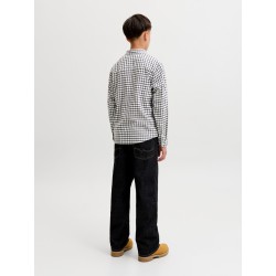 JACK & JONES JUNIOR Flannel langærmet skjorte - Antique White