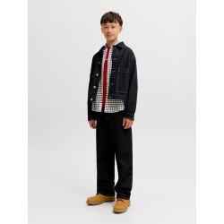 JACK & JONES JUNIOR Flannel langærmet skjorte - Antique White