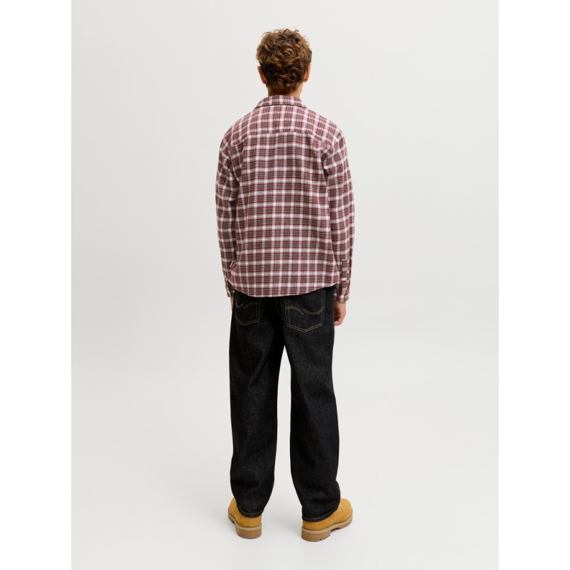 JACK & JONES JUNIOR Flannel langærmet skjorte - Chocolate Truffle