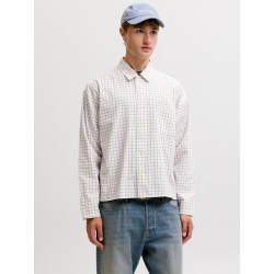 JACK & JONES Austin clean ternet langærmet skjorte - Snow White