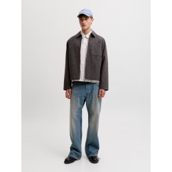 JACK & JONES Austin clean ternet langærmet skjorte - Snow White
