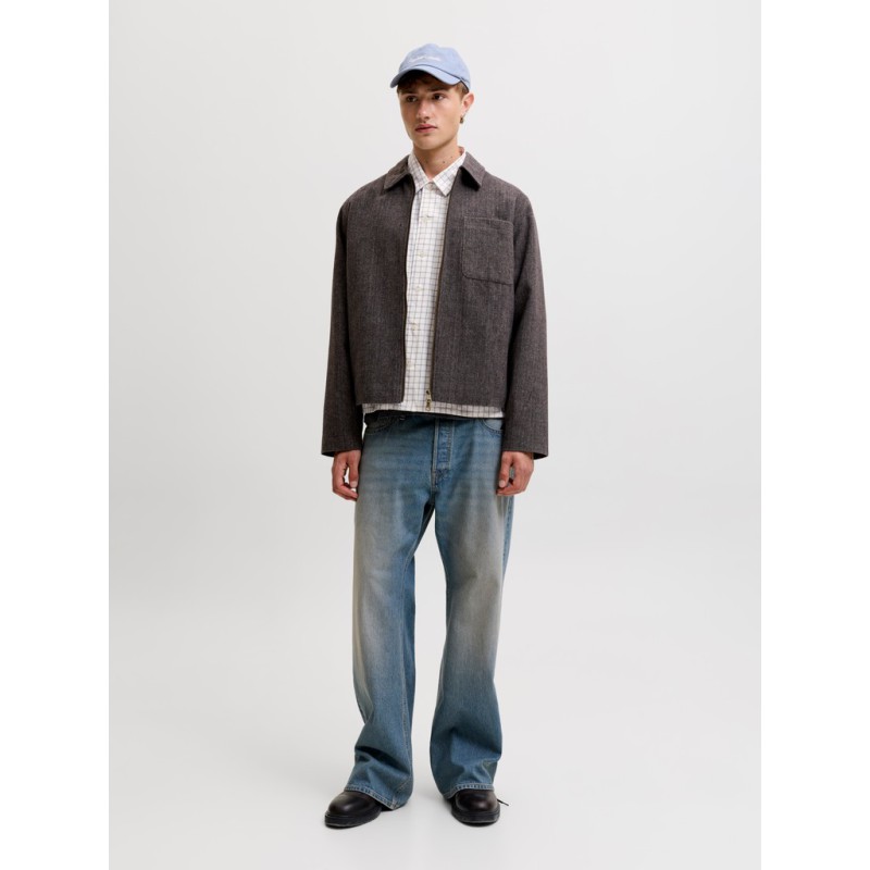 JACK & JONES Austin clean ternet langærmet skjorte - Snow White