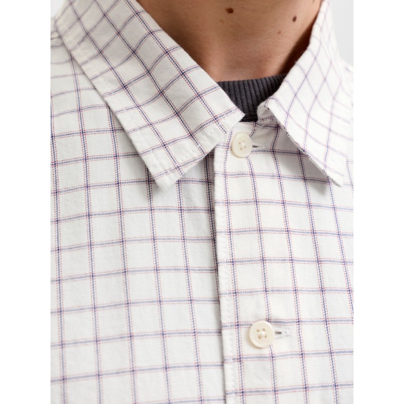 JACK & JONES Austin clean ternet langærmet skjorte - Snow White