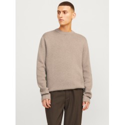 JACK & JONES Milano striktrøje - Greige