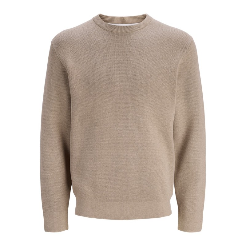 JACK & JONES Milano striktrøje - Greige