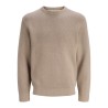 JACK & JONES Milano striktrøje - Greige