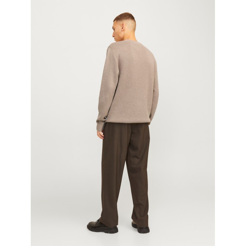 JACK & JONES Milano striktrøje - Greige