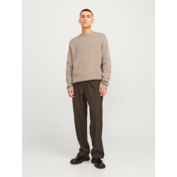 JACK & JONES Milano striktrøje - Greige