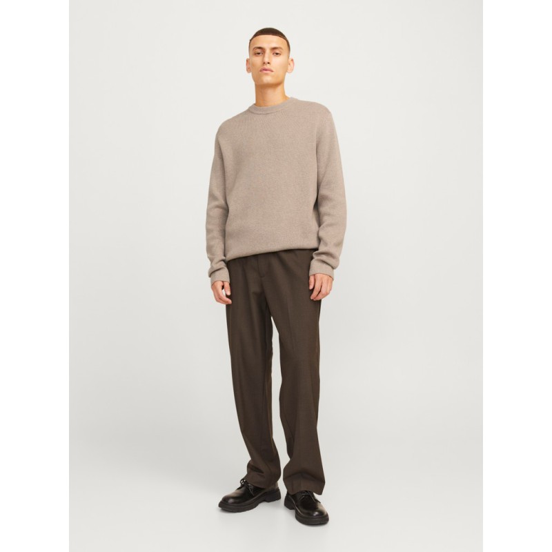 JACK & JONES Milano striktrøje - Greige