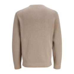 JACK & JONES Milano striktrøje - Greige