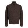 JACK & JONES Milano stitch strik kvart lynet sweater - Delicioso