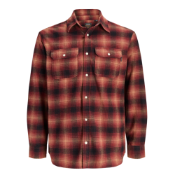 JACK & JONES Texas western langærmet skjorte - Lava Falls