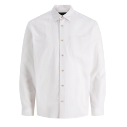 JACK & JONES Blaedward dobby langærmet skjorte - Ancient Scroll